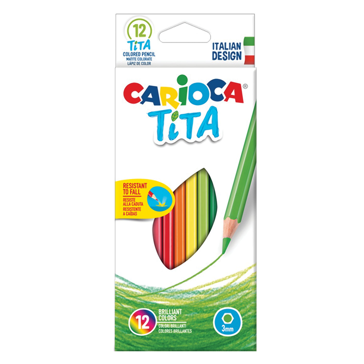Карандаши 12цв Carioca Tita пластиковые