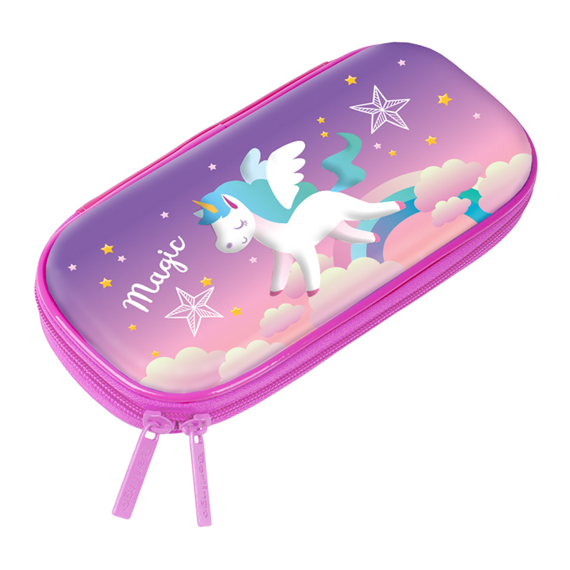 Пенал 1 отделение, 220*100*45 Berlingo "Unicorn",  3Д изображение, ЭВА материал