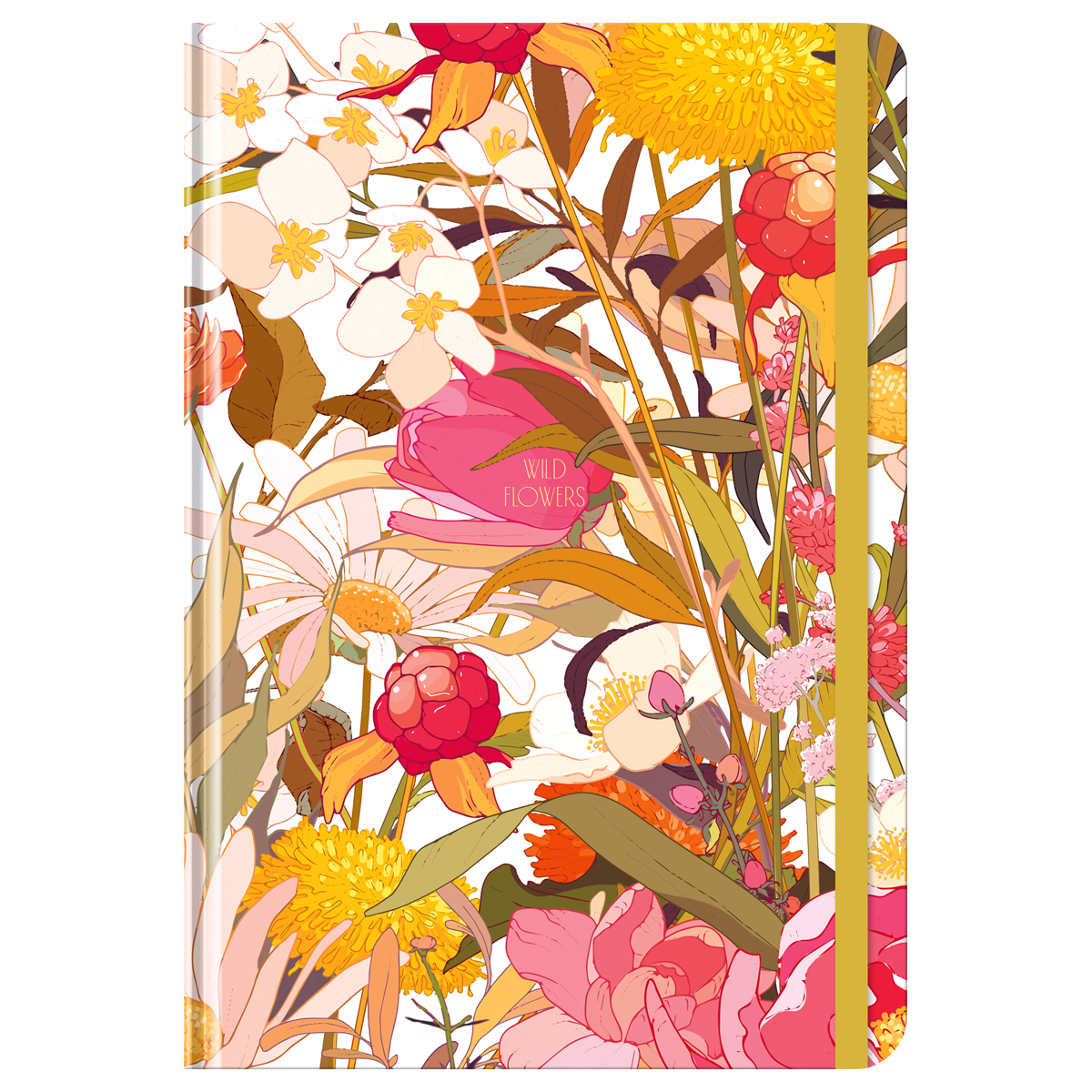 Ежедневник недатированный А5, 128л., 7БЦ, BG "Мир цветов", глянцевая ламинация, тиснение фольгой, на