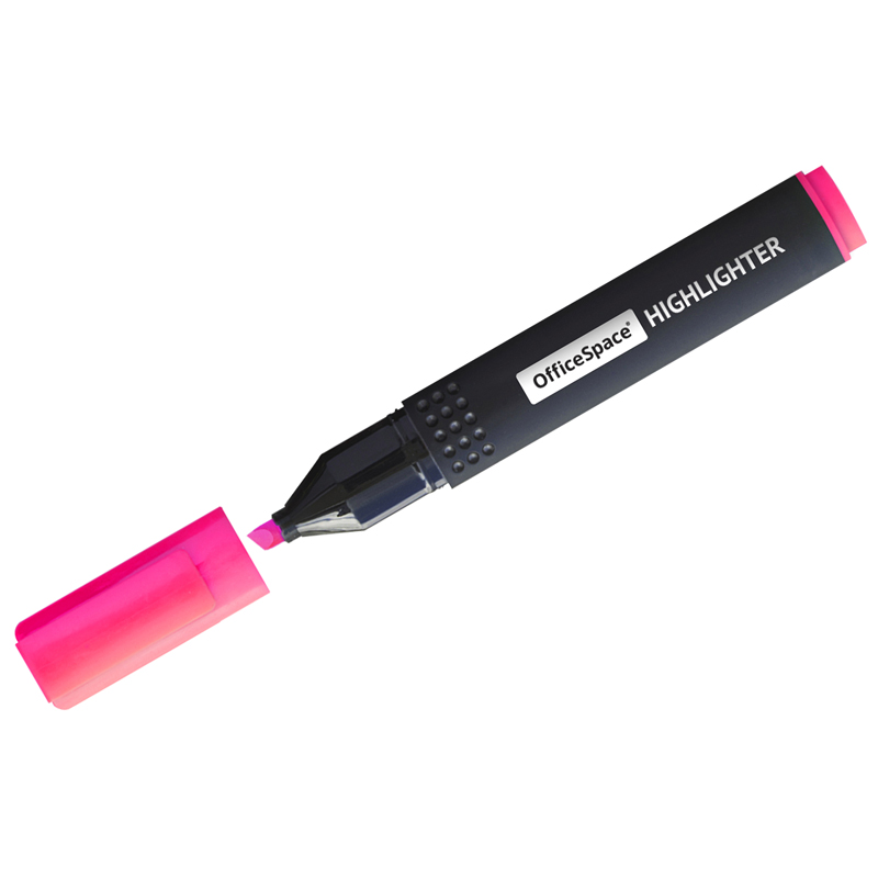 Текстовыделитель OfficeSpace 1-4мм розовый   1/12