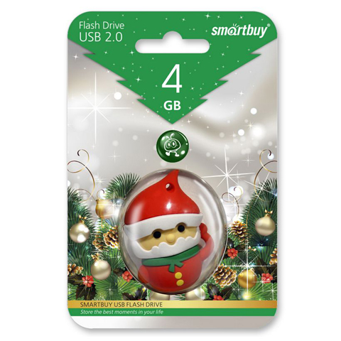 Флэш-диск Smart Buy 4Gb Santa