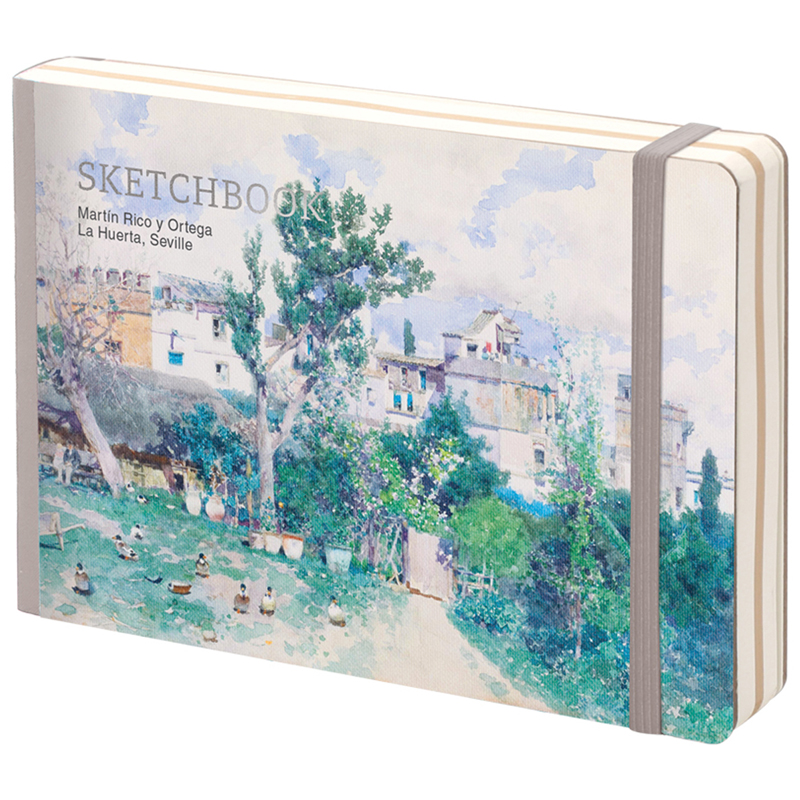 Скетчбук - альбом для рисования 80л. B6 "Art Zone", 100г/м2, тв.обл, карман, доп.листы крафт