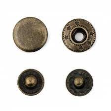 Кнопка "Micron"   PMB-04   "альфа"   металл  d 17 мм №06 черный никель 100 шт.