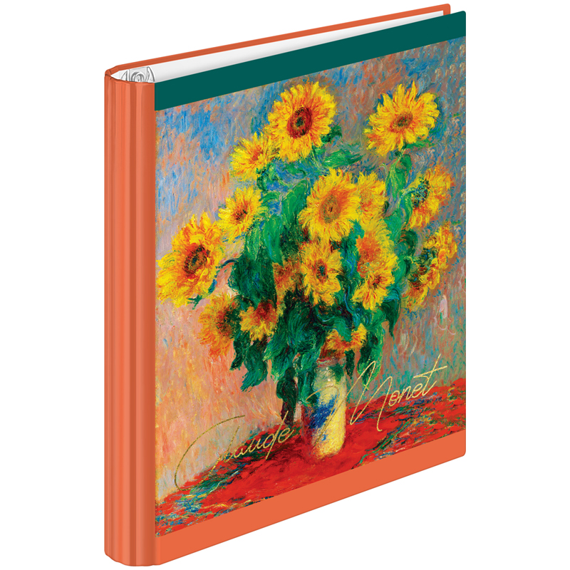 Тетрадь на кольцах А5 ArtSpace "Живопись. Claude Monet", глянцевая ламинация, тиснение 120л., 7БЦ,