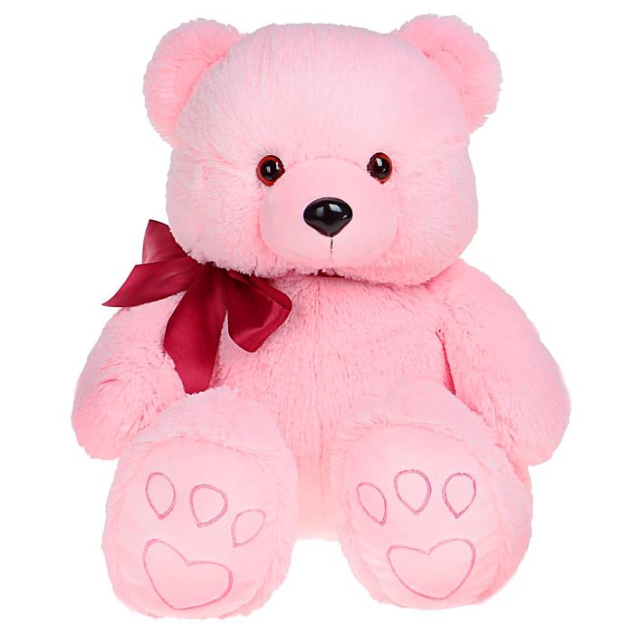 Медвежонок Эдди 55см розовый