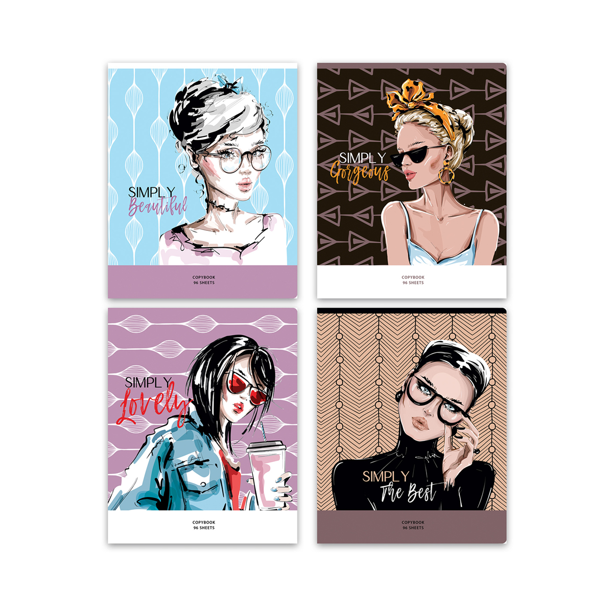 Тетрадь А5 96л кл BG "Simply the best", глянцевая ламинация