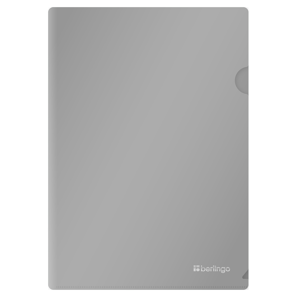 Папка-уголок Berlingo "Metallic", А4, 200мкм, серый металлик Папка-уголок Berlingo "Metallic", А4, 200мкм, серый металлик