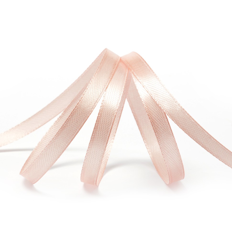 Лента атласная 1/4" (6мм) цв.3059 карамель IDEAL 1м/уп.27,4 м