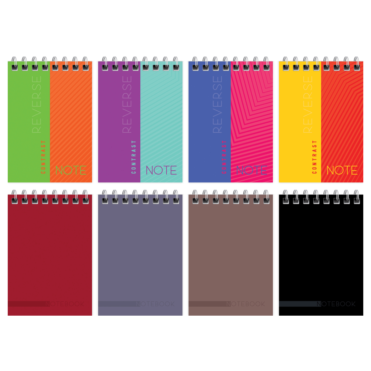 Блокнот А7 40л гребень BG "Моноколор. Classic"