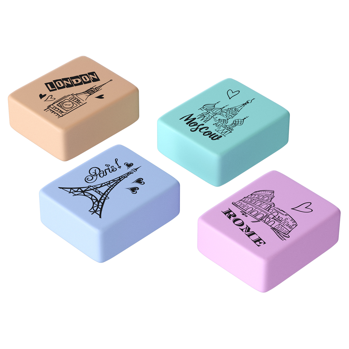 Ластик BERLINGO Capitals термопластичная резина 23*19*9мм 1/60