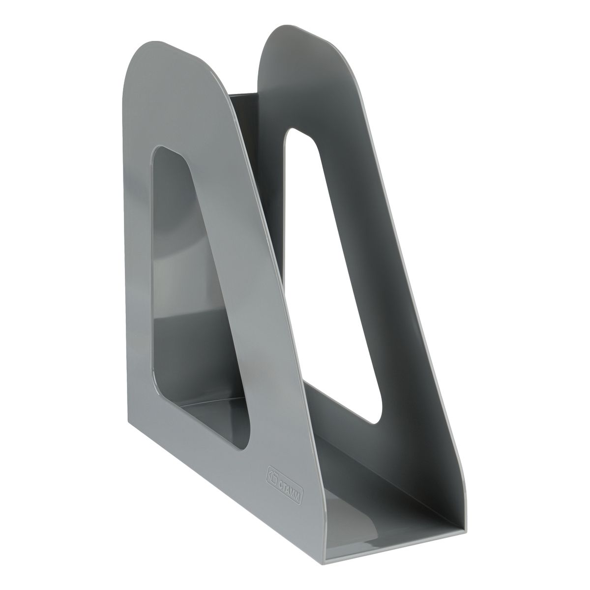 Лоток для бумаг вертикальный СТАММ "Фаворит", серый, ширина 90мм Лоток для бумаг вертикальный СТАММ "Фаворит", серый, ширина 90мм
