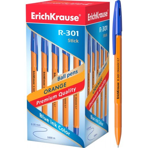 Ручка шар син EK 0,7 Stick R-301 ORANGE  1/50