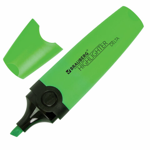 Текстовыделитель зеленый BRAUBERG Delta 1- 5мм  1/12