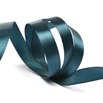 Лента атласная 1/2" (12мм) цв.4369 т.зеленый IDEAL 1м/уп.27,4 м