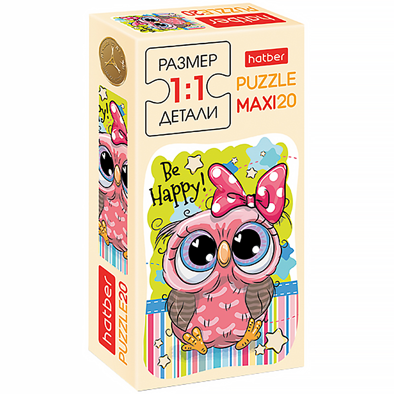 Пазл 20 эл. maxi Hatber "Мультяшки"