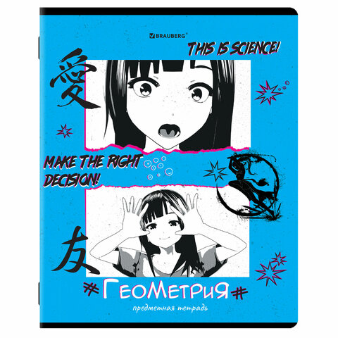 Тетрадь предметная Геометрия ANIME 