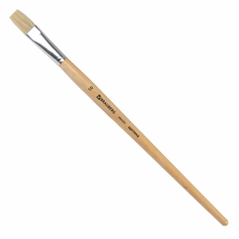 Кисть ЩЕТИНА плоская №10 BRAUBERG 1/30