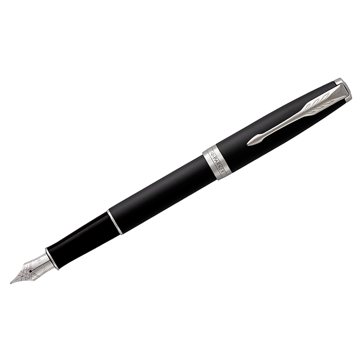 Ручка перьевая Parker "Sonnet Matte Black CT" 0,8мм, подар. уп