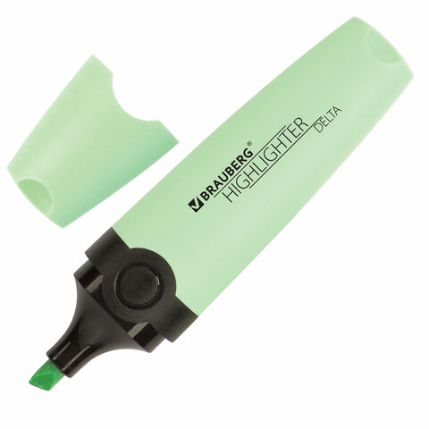 Текстовыделитель BRAUBERG DELTA PASTEL МЯТА, линия 1-5 мм