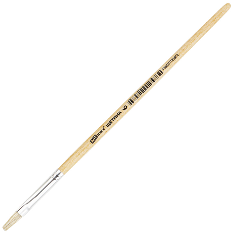 Кисть Щетина плоская №6 ARTSPACE в блистере