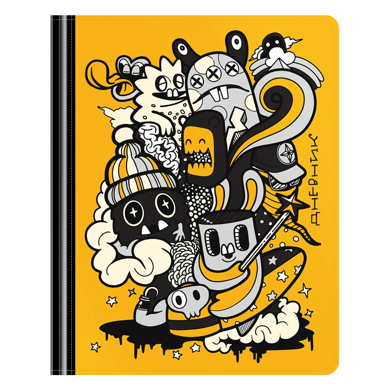 Дневник 1-11 кл. 48л. (твердый) Greenwich Line "Tremendous one", иск. кожа, поролон, печать, 3D-лак,