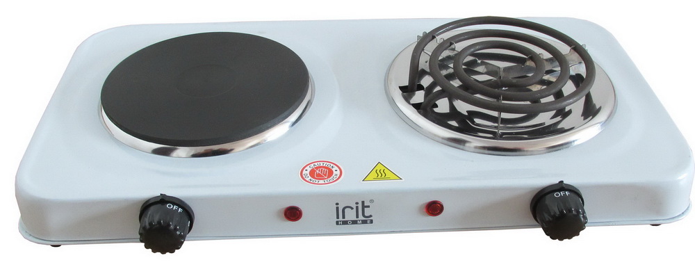 Электроплитка Irit-8222 2-х конф.(спираль+диск)