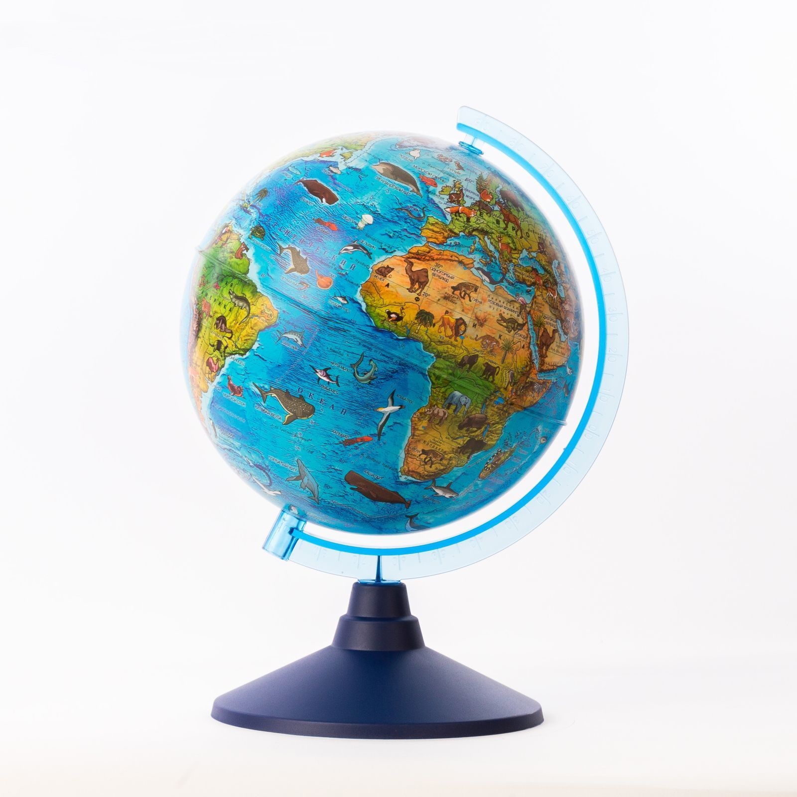 Глобус Зоогеографический 210мм (Детский) Globen Классик Евро Ке012100207