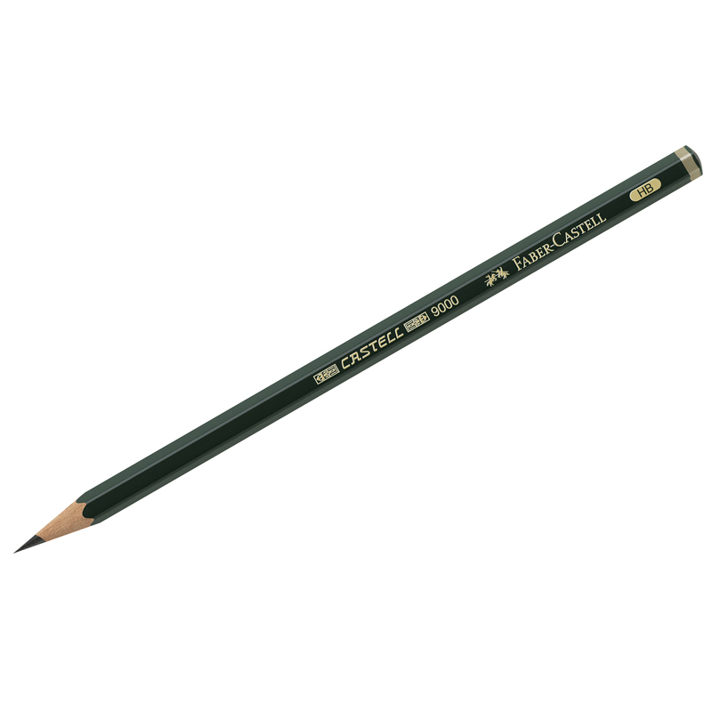 Карандаш ч/г Faber-Castell "Castell 9000" НB, заточен.