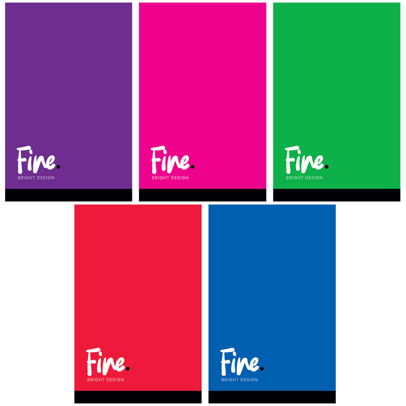 Блокнот А7 48л склейка ArtSpace Моноколор. Fine color