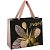 Пакет подарочный 32*26*12см MESHU "Golden leaves", отд. фольгой, матовая ламинация