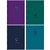 Записная книжка А6 80л., на гребне BG "Monocolor. Dark", глянцевая ламинация, твердая обложка