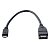 Кабель Perfeo USBрозетка 2.0 >microUSBвилка 0.2m (OTG)