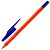 Ручка шариковая синяя STAFF Flare, масляная, корпус оранжевый, узел 1мм, линия 0,7мм, OBP101