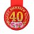 Медаль закатная "С юбилеем 40 лет"   3590637