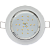 Ecola Light GX53-H6 светильник металл. встраиваемый плоский белый 101x16  [TW5325ECB.]