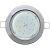 Ecola Light GX53-H6 светильник металл. встраиваемый плоский хром 101x16  [TC5325ECB.]