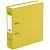 Папка-регистратор СТАММ "Стандарт", 70мм бумвинил, с карманом на корешке, желтая