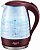 Чайник АТН-2467 (1,7 л, стеклянный, внутренняя подсветка, дисковый ТЭН, автоотключение,2000Вт,бордо)