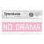 Термонаклейка для текстиля No drama, 18 × 4 см   3893595