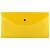 Папка-конверт на кнопке СТАММ С6+, 150мкм, пластик, прозрачная желтая