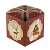 Коробка для НГ подарка НОВОГОДНИЕ КАРТИНКИ сборная 9*9*9,5см