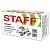 Кнопки-гвоздики STAFF 50шт никелированные к/уп
