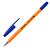 Ручка шариковая синяя BRAUBERG "M-500 ORANGE" корпус оранжевый, узел 0,7 мм, линия письма