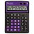 Калькулятор настольный BRAUBERG EXTRA COLOR-12-BKPR (206x155 мм),12 разр, дв. питание, черно-фиолет