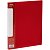 Папка на 2 кольцах А4 СТАММ "Кристалл" 25мм, 700мкм, пластик, красная