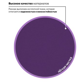 Рюкзак BRAUBERG универсальный 41*32*14см 20л фиолетовый ткань