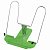 Подставка для книг и учебников BRAUBERG LINE+, металлическая, зеленая, европодвес, 