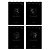 Блокнот А6 60л гребень BG "Just black"