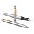 Набор Parker "Jotter Stainless Steel GT": ручка шариковая, 1,0мм и ручка перьевая, 1,0мм, подар.уп.