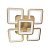 Светильник управляемый светодиодный Decor 2008-120W champaign gold 3000-6500K,Ф500-120 ММ,10800Лм